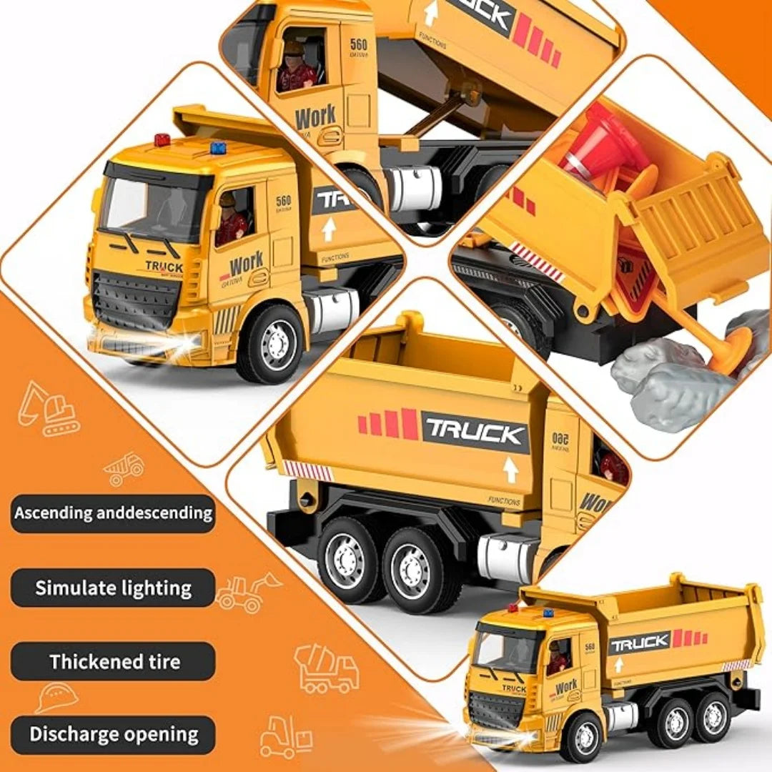 6CH 2.4G RC Dump Truck Cement Mixer Toy &ndash; Realistic Mixer