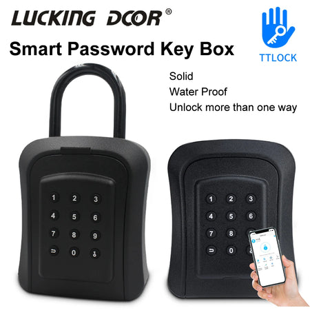 K01C &ndash; Wall Mount Smart Key Safe Box Bluetooth App Unlock