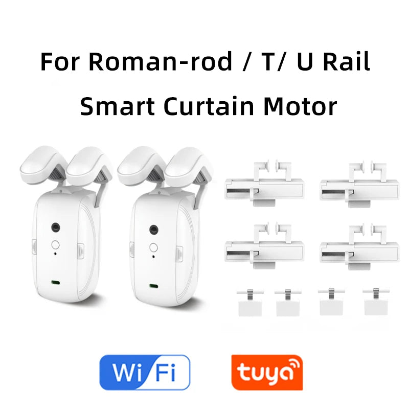 Smart Electric Curtain Motor with Voice Control 2 Motors-WIFI