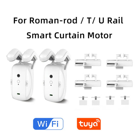 Smart Electric Curtain Motor with Voice Control 2 Motors-WIFI