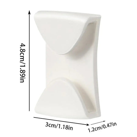 Ski Goggle Clips &ndash; Anti-Drop Design for Secure Fit White