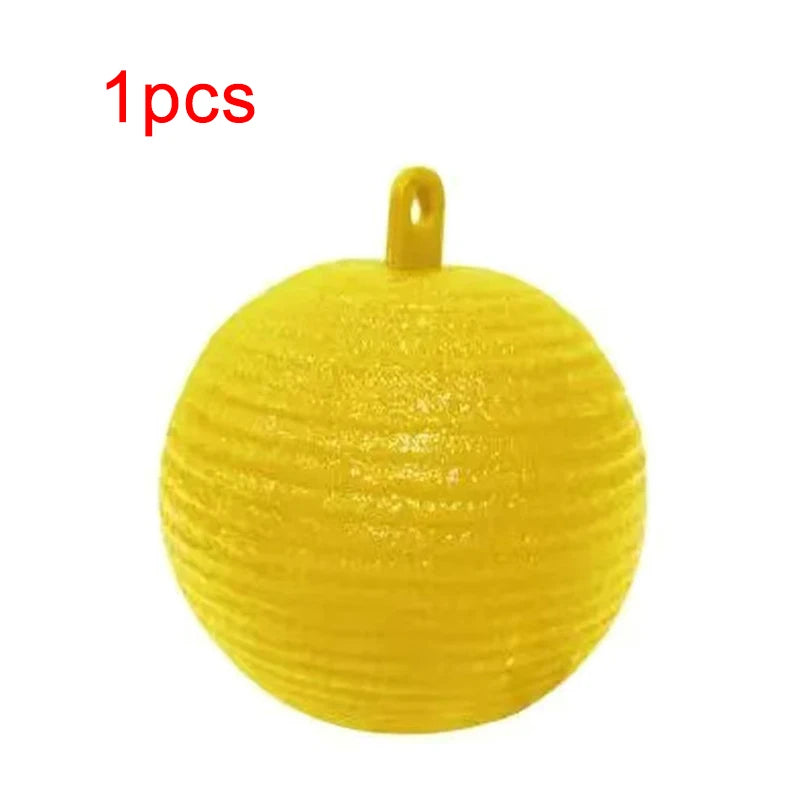 Sticky Fruit Fly Traps for Garden and Orchard Pest Control - 8cm Balls (1/6/12 Pack) Yellow 1pcs