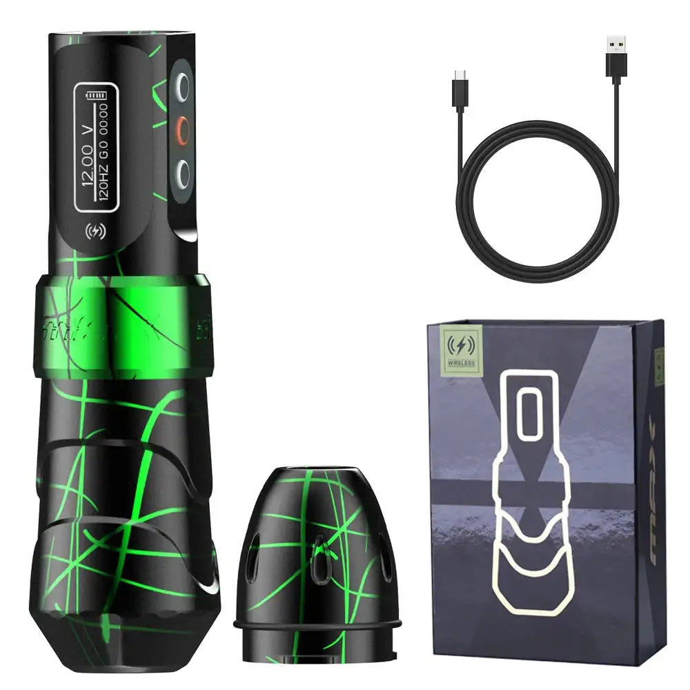 YILONG MAX Tattoo Machine Cartridge Pen &ndash; 2400mAh Battery Camouflage green
