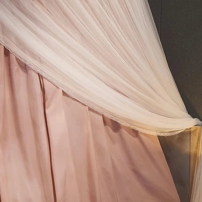 Hanging Dome Mosquito Net Bed Canopy - Double Layer Shield