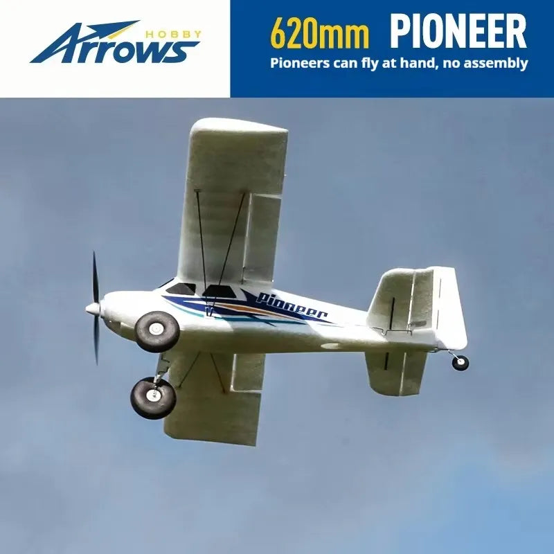 Blue Arrow 620mm Pioneer Fixed-Wing RC Aircraft for Beginners and Enthusiasts