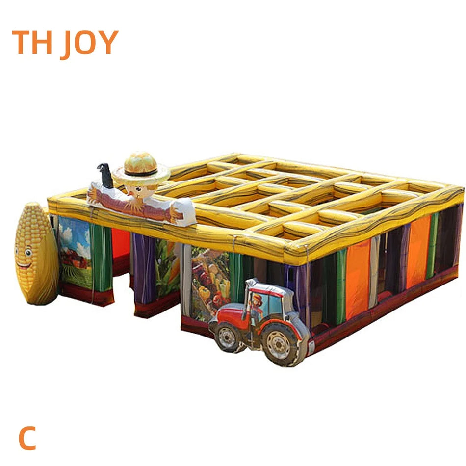 Προσαρμοσμένος Φουσκωτός Λαβύρινθος για το Χάλοουιν με Χριστουγεννιάτικο Laser Tag