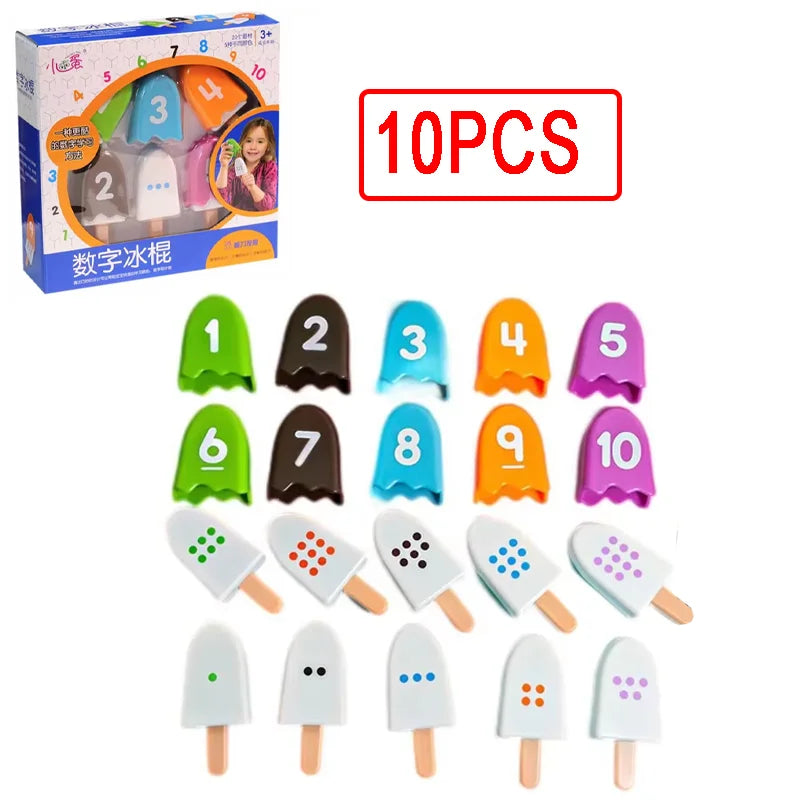 Kid Ice Cream Number Matching Game ATS30564 &ndash; Educational BZS00006
