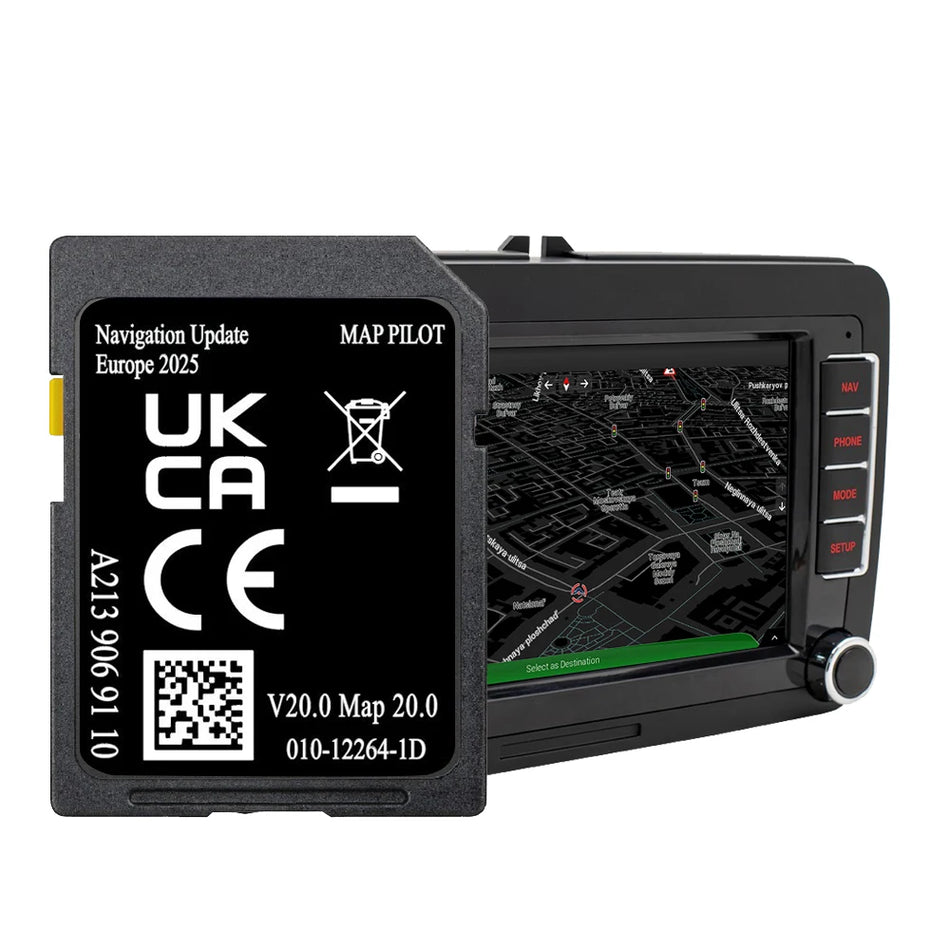 32GB V20 GPS Navigation SD Card for Mercedes C-Class W205 2015 - Europe Map Update