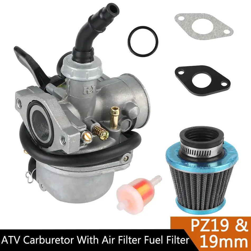 For 50cc 70cc 80cc 90cc 110cc 125cc ATV Dirt Pit Bike with 35mm Air Filter 19mm Carb PZ19 Carburetor Universal Fuel Filter by InterCyprus Trading Ltd