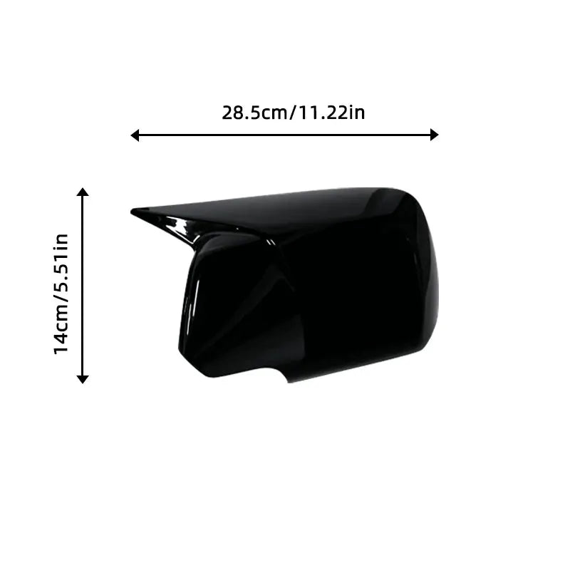 Left Right Side Wing Rearview Mirror Cover For BMW X3 E83 2003-2010 Black Cap Sticker Trim Mirror Shell by InterCyprus Trading Ltd