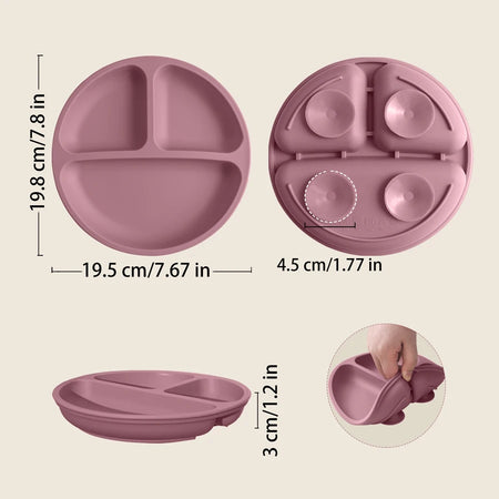BPA Free Silicone Suction Plate for Babies