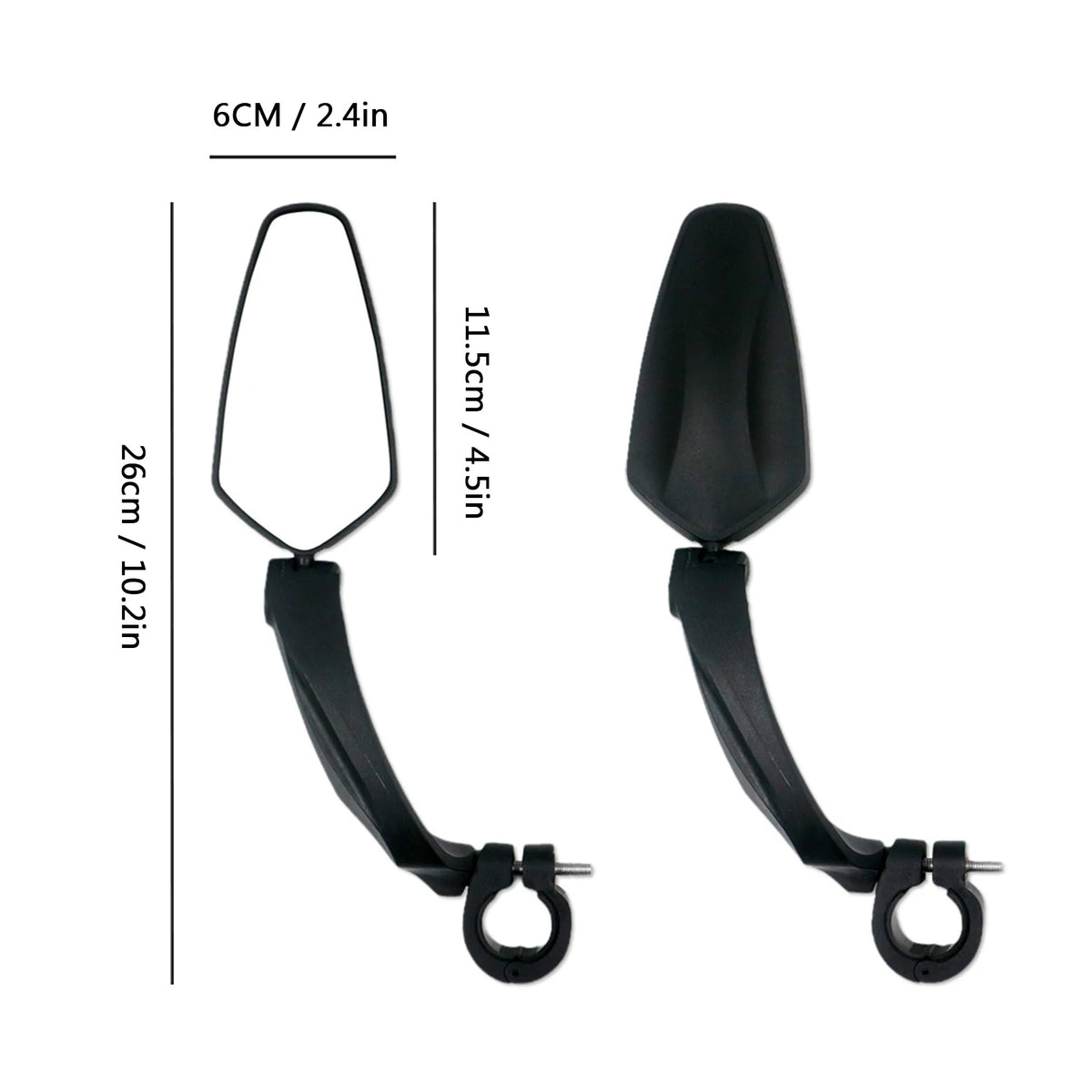 A Pair Bike Rearview Mirror &ndash; High Clarity Adjustable
