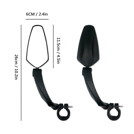 A Pair Bike Rearview Mirror &ndash; High Clarity Adjustable