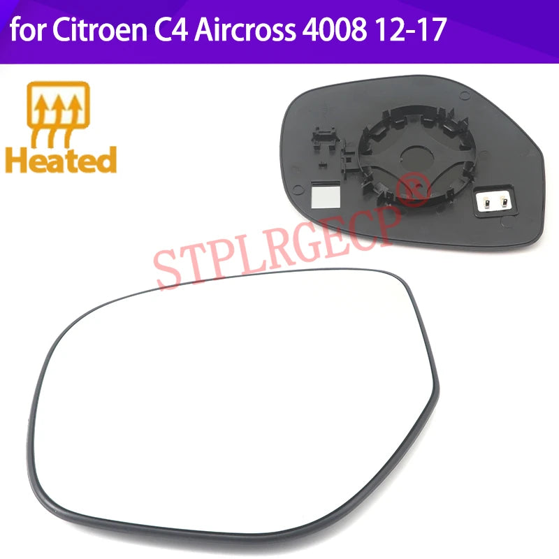 Cristal de Lente del Espejo Retrovisor Calentado para Citroën C4 Aircross Peugeot 4008
