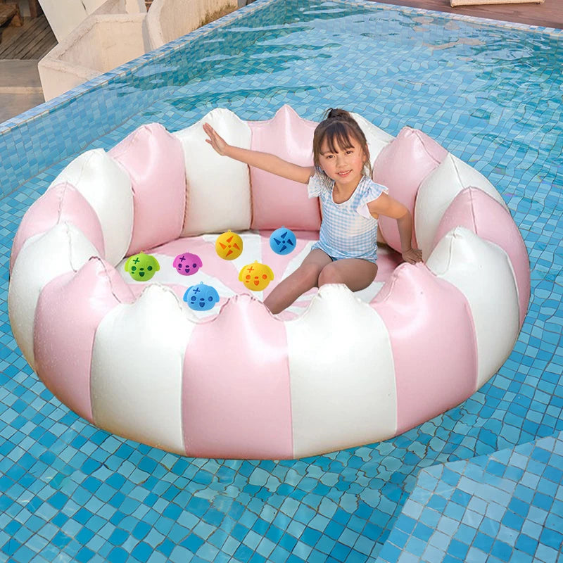 Baby PVC Inflatable Pool - Portable Toddler Pool Outdoor Play