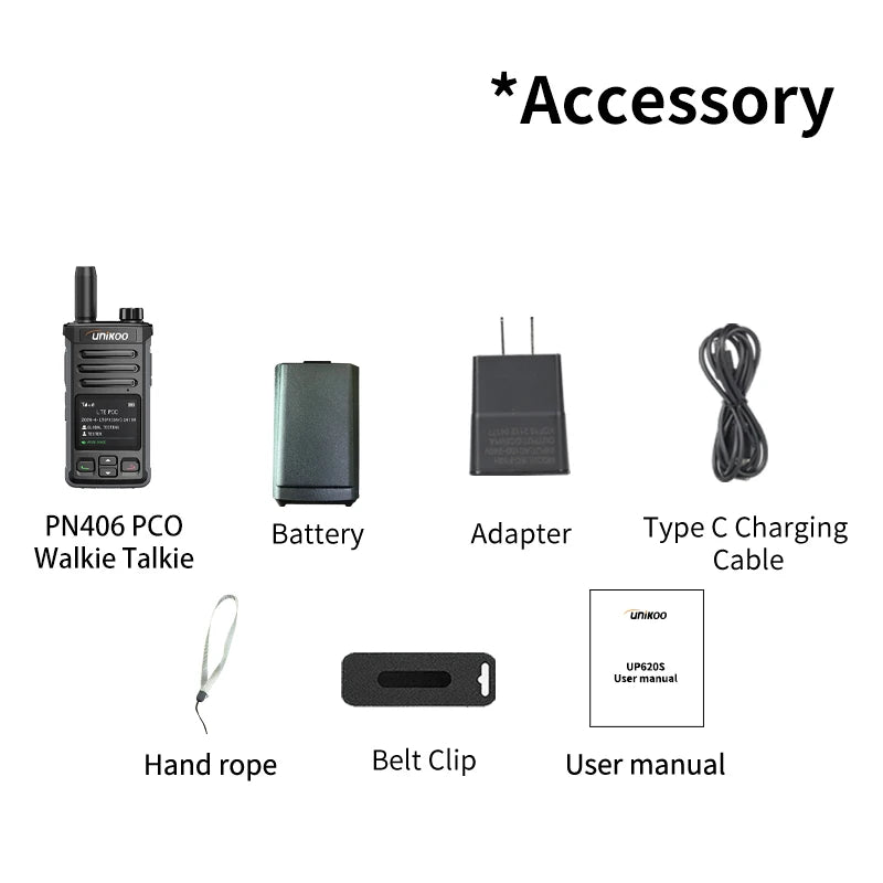 Unikoo PN406 Walkie Talkie &ndash; Long Range 4G Network Communication