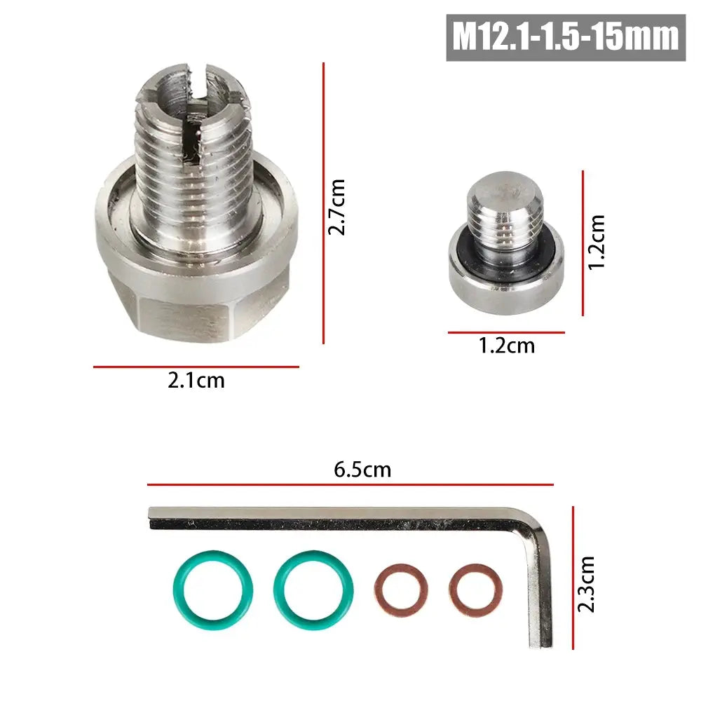M12.1x1.25/1.5/1.75 M14.1 M16.1 M18.1x 15mm Oil Drain Plug Oversize Piggyback Self Tapping Oil Pan Thread Repair Kit by InterCyprus Trading Ltd