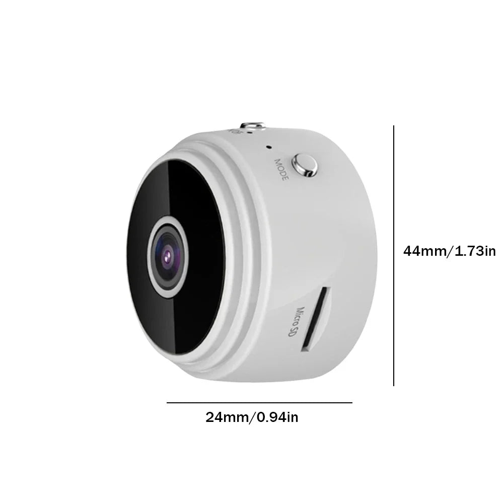 Smart HD 1080p Video Camera with Night Vision &amp; Remote Viewing White