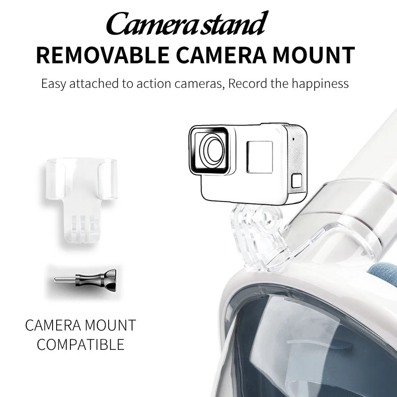 COPOZZ Full Face Snorkel Mask - Anti Fog Scuba Diving Gear for Adults