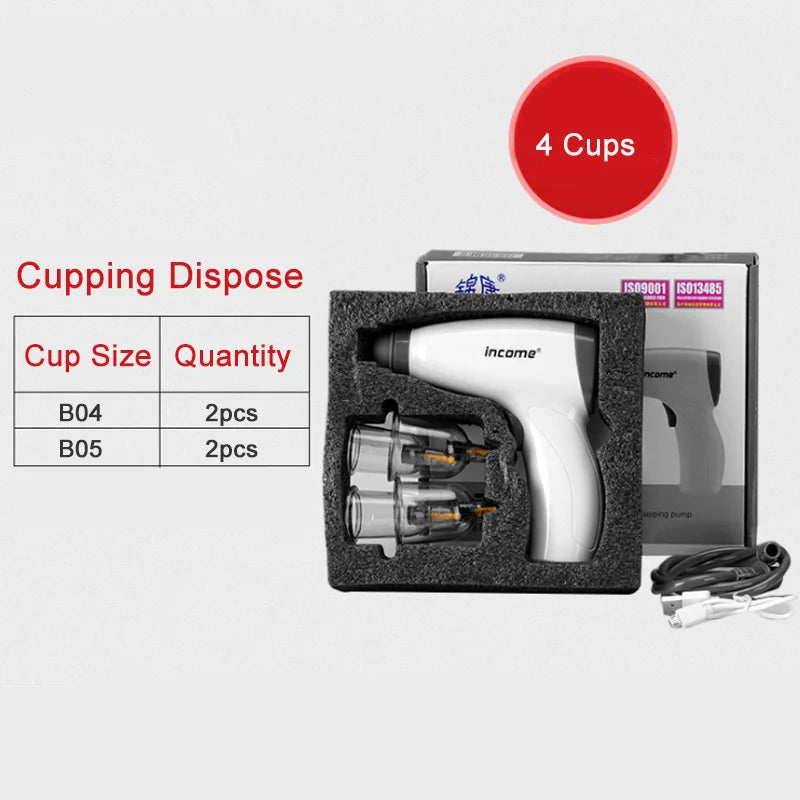 Electric Cupping Set &ndash; Vacuum Therapy Massage for Body 4 cupping