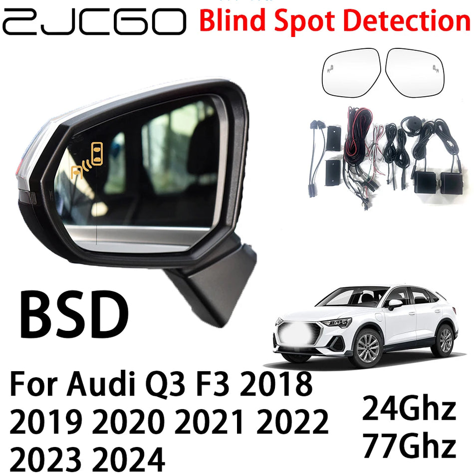 Sistema di avviso radar dual mmWave aggiornamento di sicurezza con rilevazione degli angoli ciechi per Audi Q3 F3 2018-2024