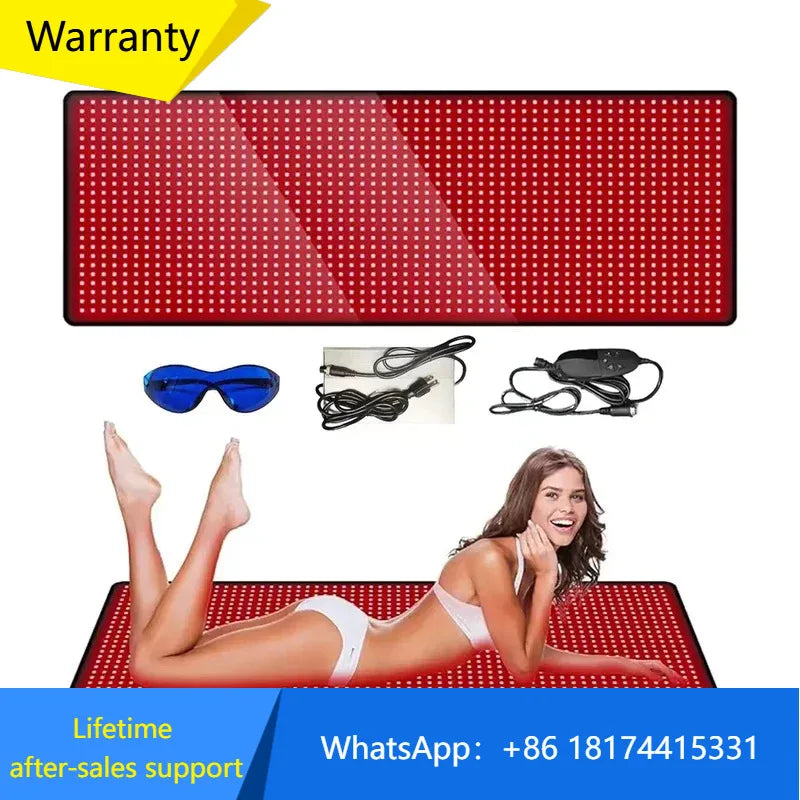 2025 LED Röd Ljusterapi Yogamatta 660nm 850nm Stor