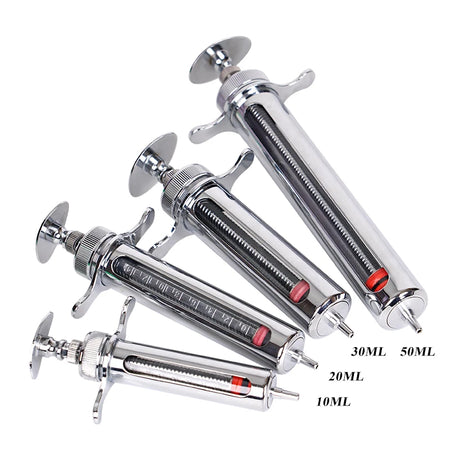 JIECARE Animal Syringe For Farm Animals - Reusable Syringe