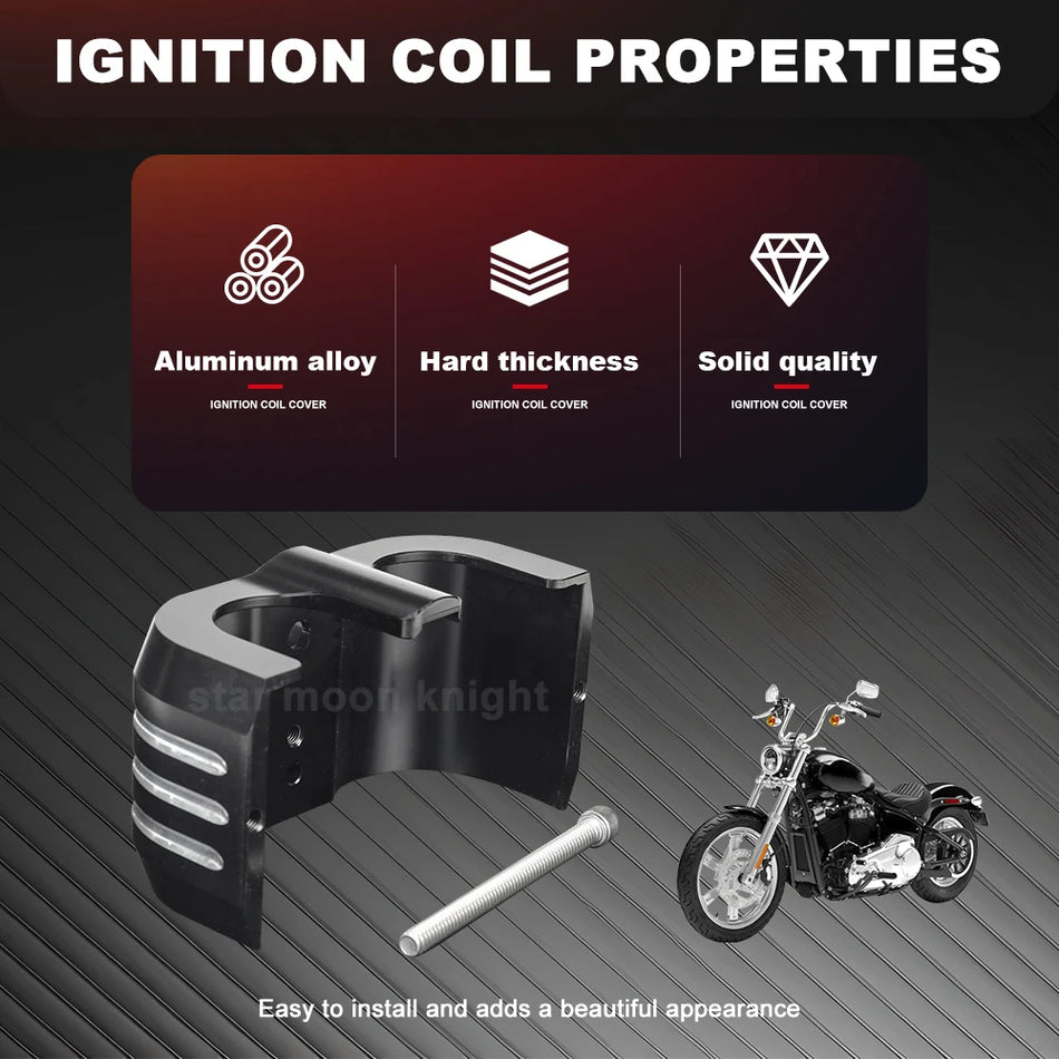 Star Moon Knight Ignition Coil Protector For Road Glide, Low Rider S, Low Rider ST, Softail Standard Coil Guard