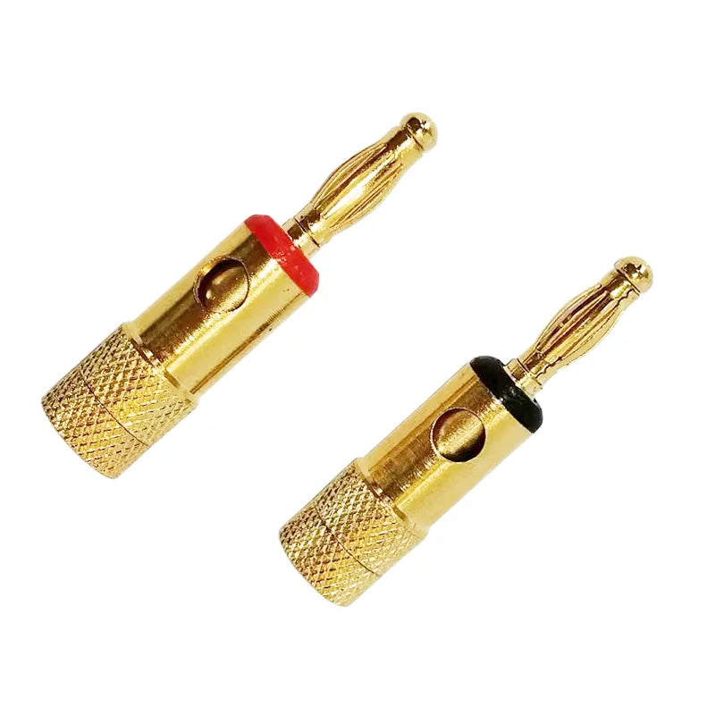 Gold-Plated 4mm Banana Plug Adapters &ndash; Low Resistance Audio