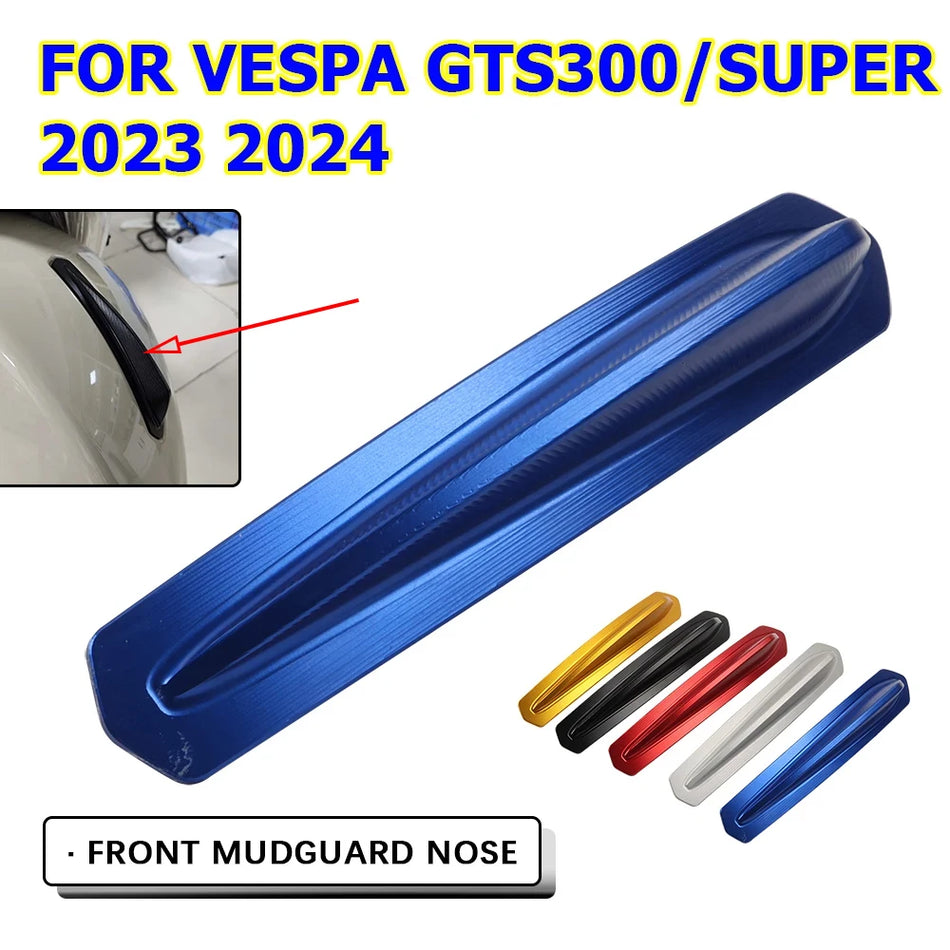 Vespa GTS 300 Super 2023-2024 Преден калник Капак Алуминиева декоративна лайсна Талисман