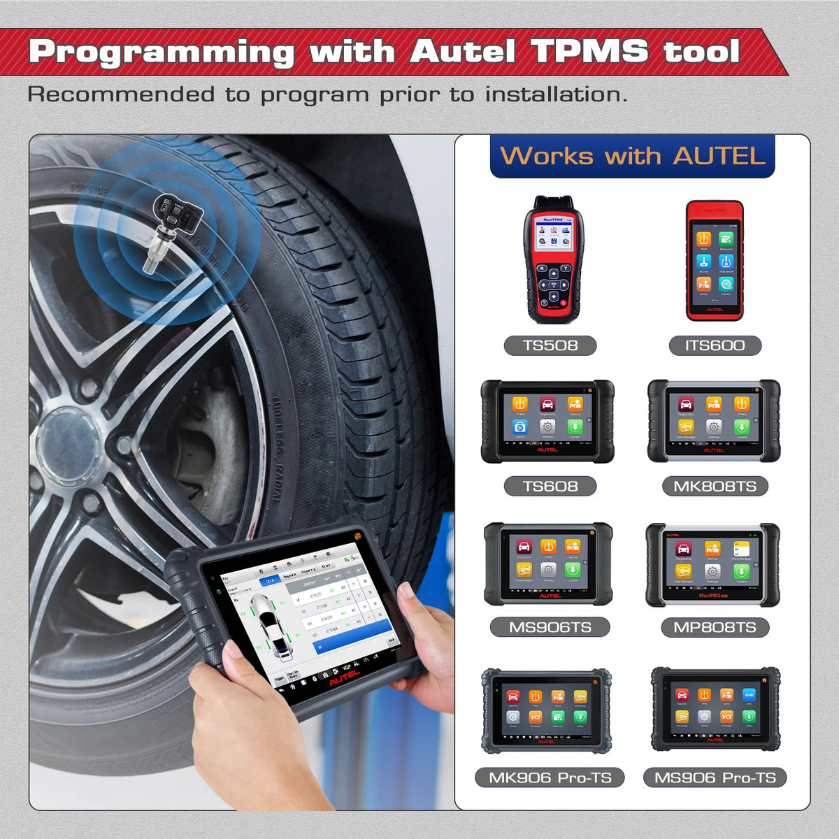 Autel MX-Sensor &ndash; 2in1 TPMS Replacement 433MHz 315MHz