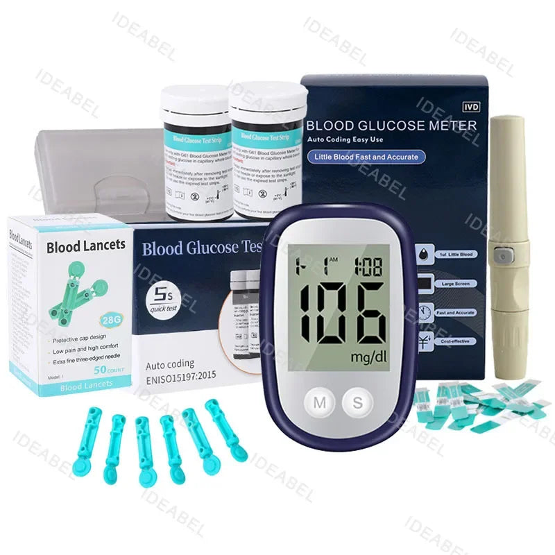Medical Glucometer &ndash; Accurate Blood Glucose Monitoring 1 Set Blue