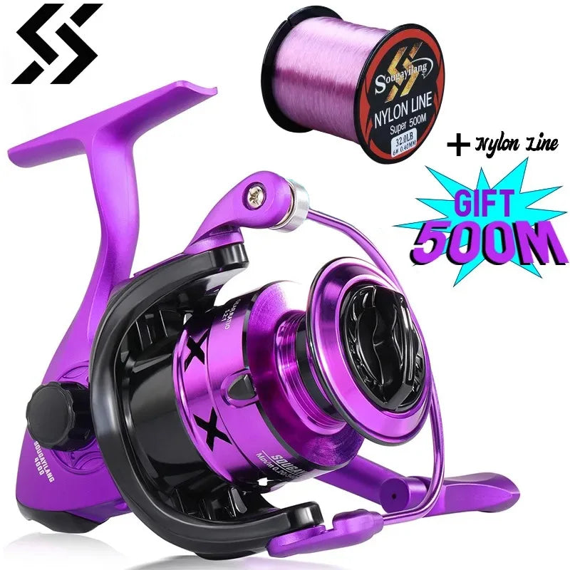 Sougayilang Spinning Reel - Ultralight, High-Strength Fishing Reel with 15kg Max Drag 3000 Series