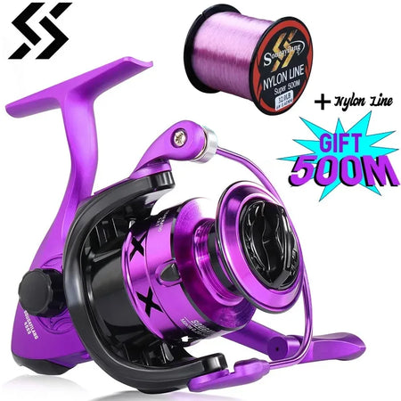 Sougayilang Spinning Reel - Ultralight, High-Strength Fishing Reel with 15kg Max Drag 3000 Series