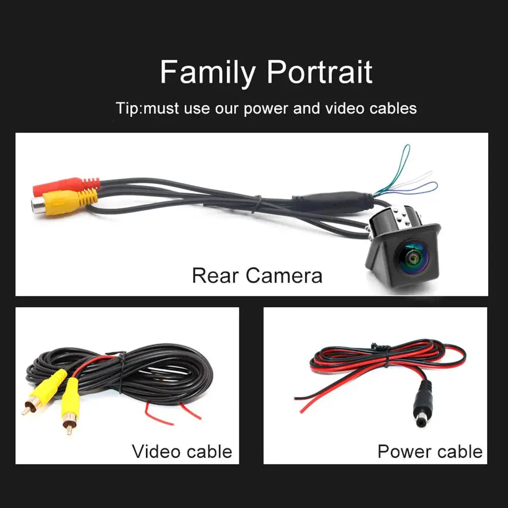 AHD 1080P Car Reverse Camera 20mm Embedded Rearview Camera Support Front/Rear Switch Parking Line Control Waterproof Vehicle Cam by InterCyprus Trading Ltd