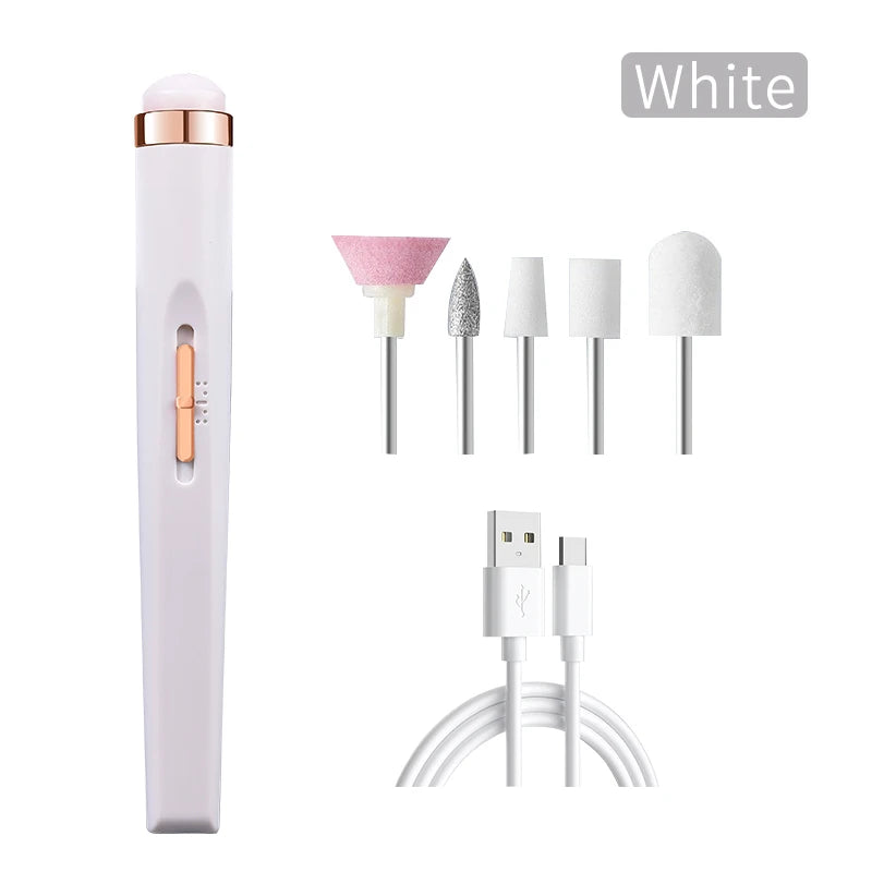 Electric Nail Drill Machine &ndash; CE Certified for Safe Home Use white / CHINA