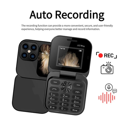 Palm Cute Flip Phone &ndash; Senior Friendly Push Button Comfort