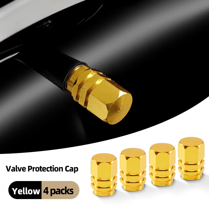 Aluminium ventieldopjes, universele pasvorm voor auto's, vrachtwagens, fietsen en motorfietsen