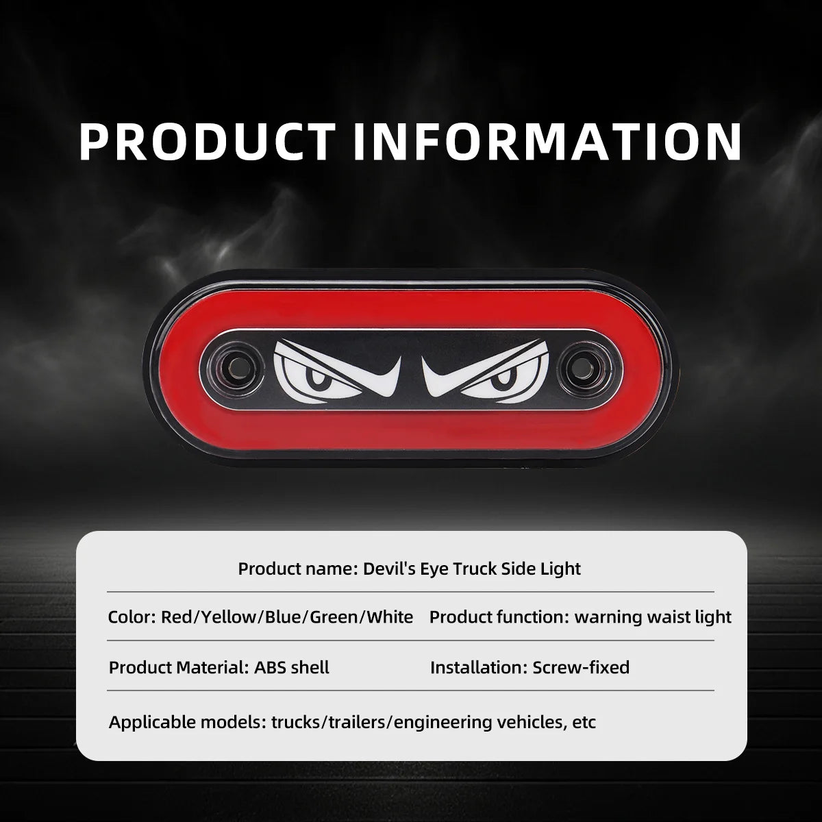 Devil's Eye Truck Edge Light &ndash; Super Bright LED Signal for Trailers