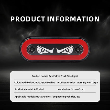 Devil's Eye Truck Edge Light &ndash; Super Bright LED Signal for Trailers