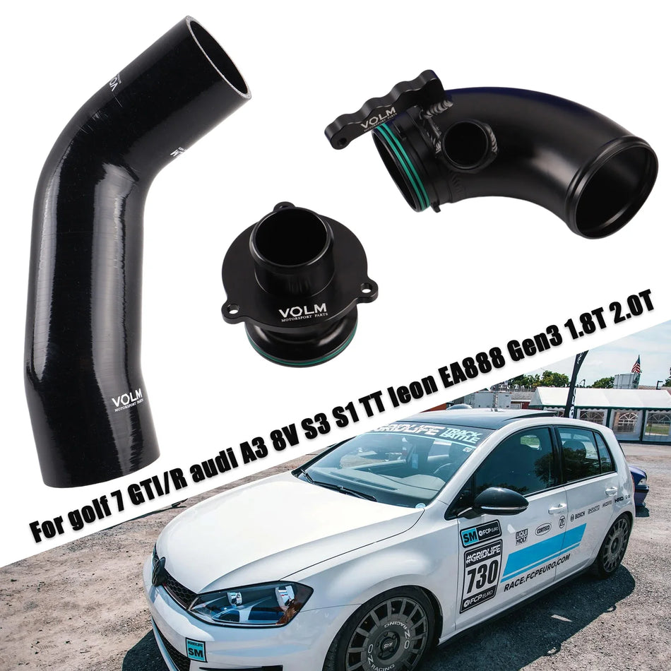 Tubo de Atualização do Inlet Turbo em Alumínio para VW Golf MK7 GTI 1.8T