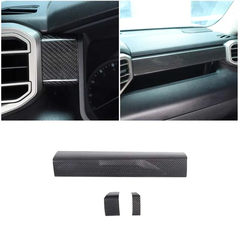 Real Carbon Fiber Dashboard Panel Sticker For Toyota Sequoia