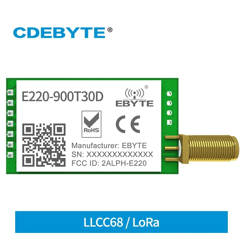 Wireless LoRa E220900T30D 868 915MHz UART SMA Antenna