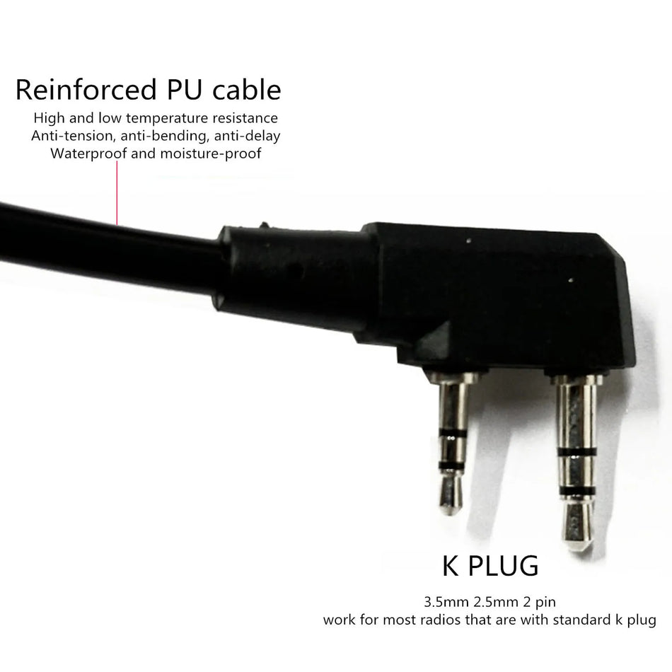 Adattatore PTT tattico per radio Kenwood con pulsante per airsoft