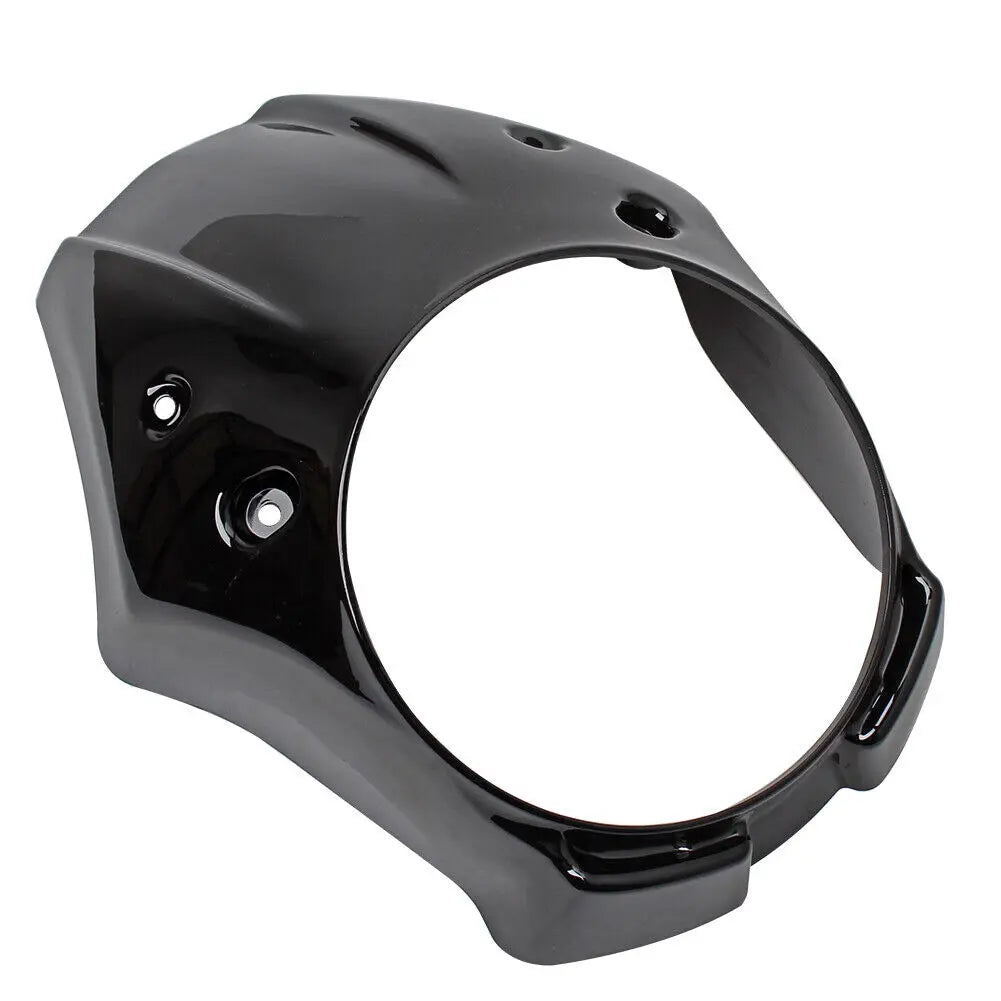 Gloss Black Motorcycle Front Headlight Fairing Cover Mask &ndash; Enhanced Protection for Honda Rebel CMX 300 500