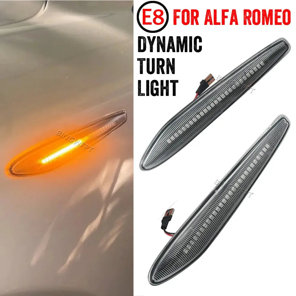 For Alfa Romeo 159 Typ 939 2005-2011 Brera Typ 939 2005-2011 Dynamic LED Side Marker Blinker Turn Signal Light Canbus Error Free by InterCyprus Trading Ltd