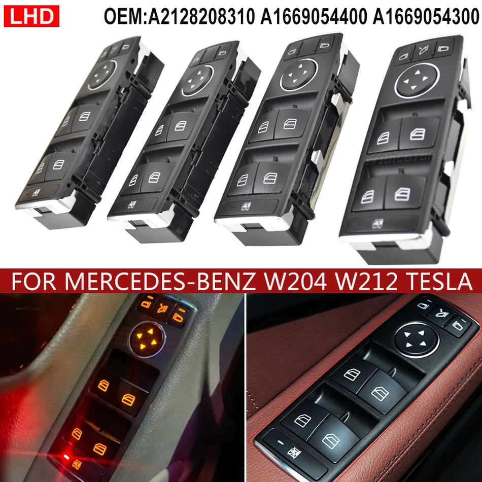 Comutator electric pentru geamuri Master ABS pentru Mercedes-Benz W204 C-Class E-Class