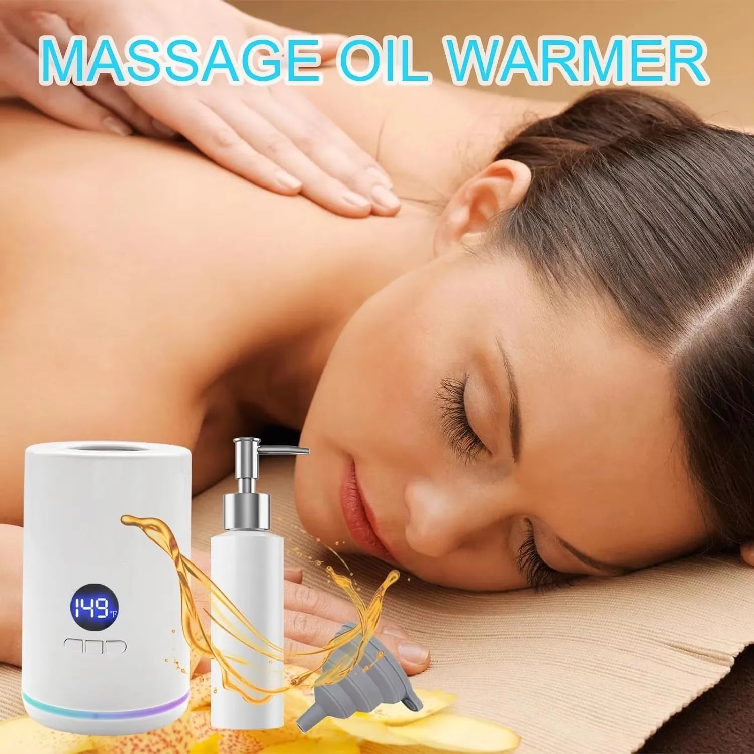 Massage Oil Warmer Lotion Heater &ndash; LED Display Timer