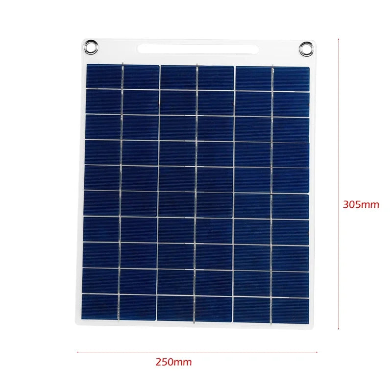 30W Solar Plate 5V Waterproof Solar Panel &ndash; Dual USB Output