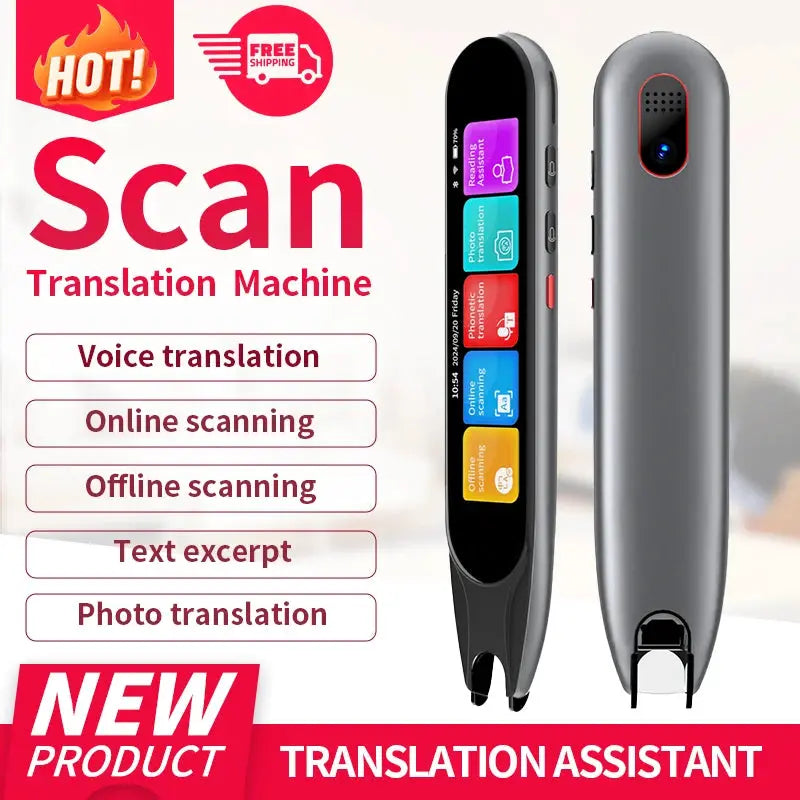 KI-Smart-Übersetzungsstift mit 142 Sprachen, WLAN-Textscanner